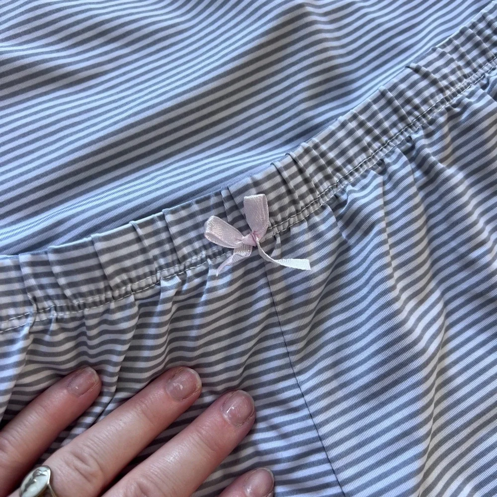 Laura Ashley Striped Pajama Set - Picture 2 of 5
